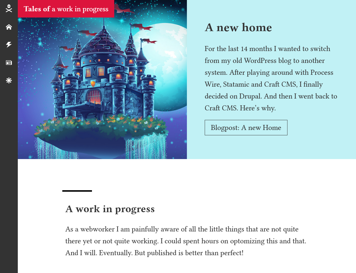 Homepage in Craft CMS