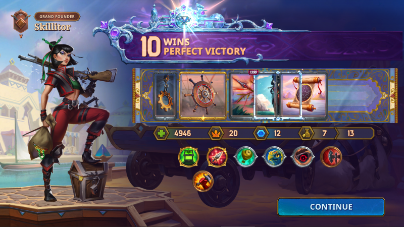 Perfect victory with Vanessa in the game »The Bazaar«