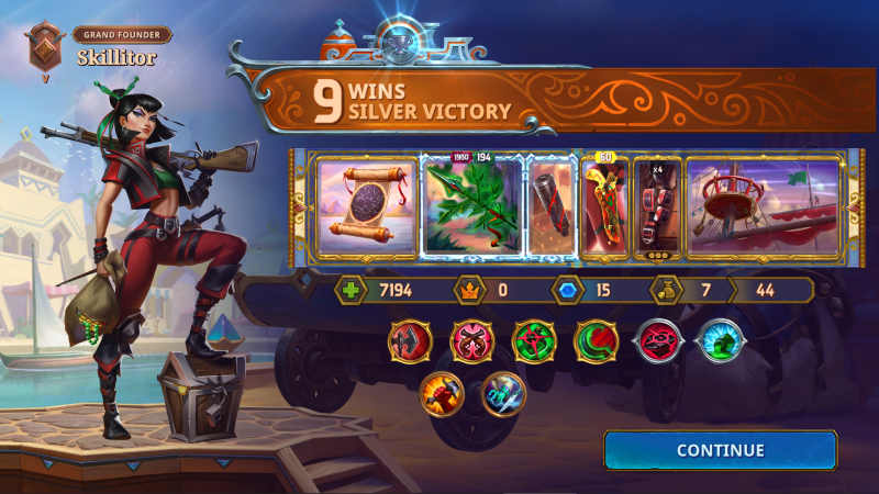 Screenshot: 9 Wins, Silver Victory with Vanessa in »The Bazaar«