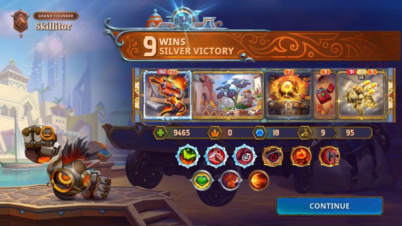 Screenshot: 9 Wins, Silver Victory with Dooley in »The Bazaar«