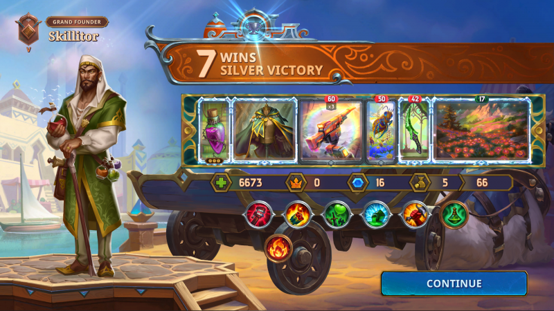 Screenshot: 7 Wins, Silver Victory, with Mak