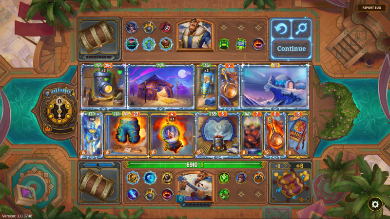 The Bazaar: Last encounter, my Fire/Ice build lost gainst a Fire/Ice/Heal build with an OP Luxury Kiuas