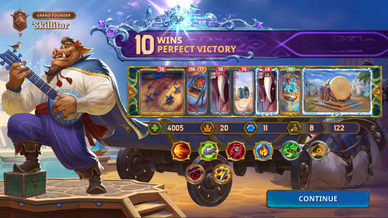 The Bazaar: 10 Wins, Perfect Victory, with Pygmalien