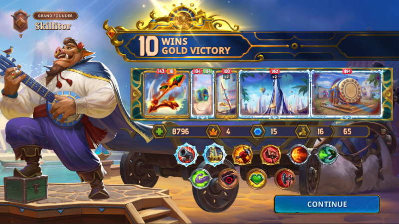The Bazaar: 10 Wins, Gold Victory, another weapons build with Pygmalien