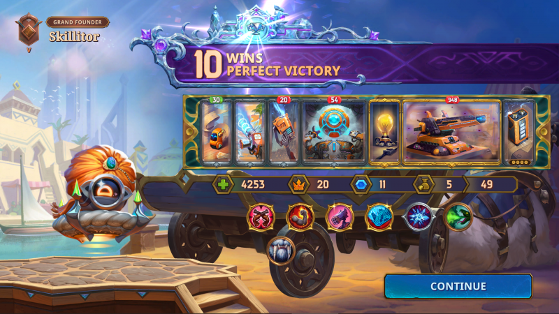 The Bazaar: 10 Wins, Perfect Victory, Obsidian Railgun Tech build with Dooley