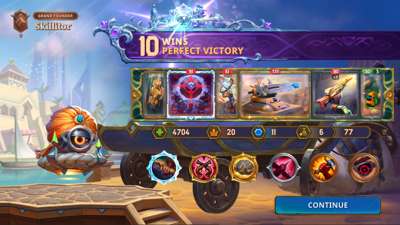 The Bazaar: 10 Wins, Perfect Victory, with a Dooley Tech build
