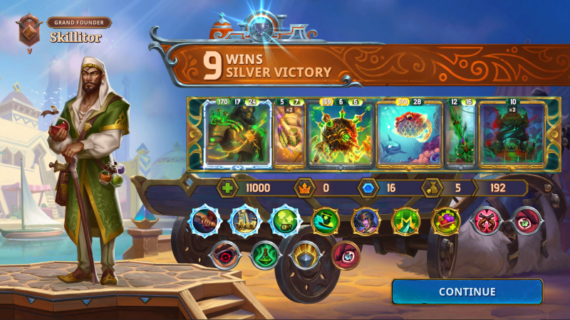 The Bazaar: 9 Wins, Silver Victory, with a Mak Poison Build