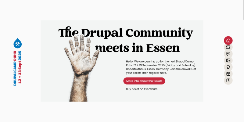 Screenshot drupalcamp.ruhr