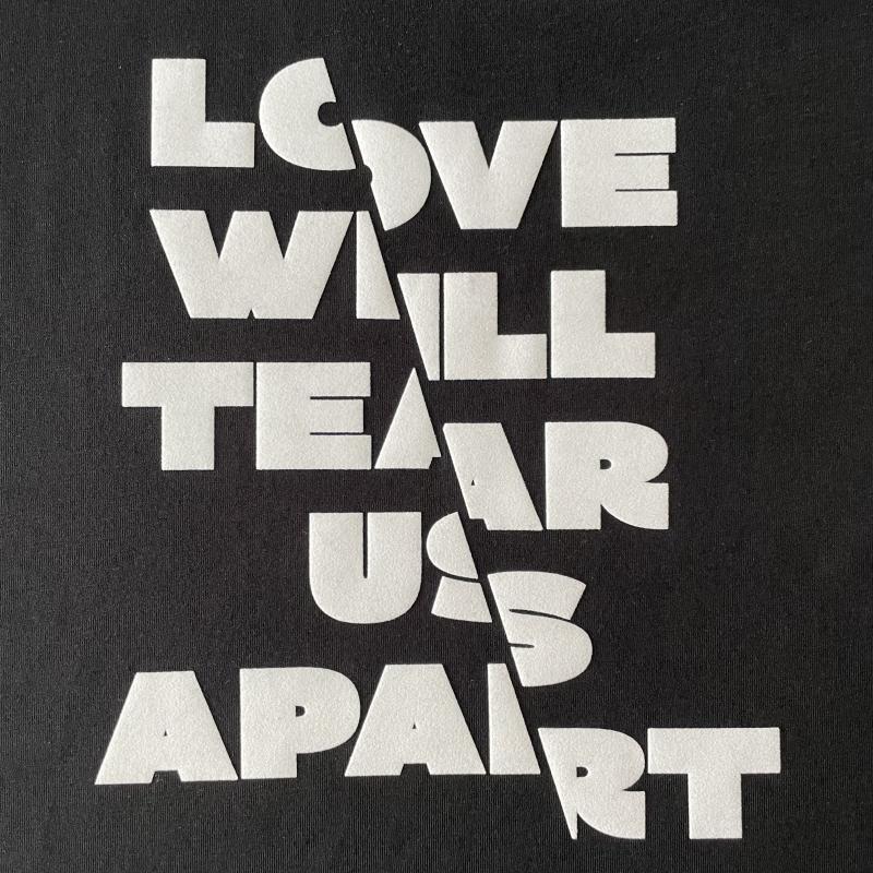 A T-shirt printed with Flock print