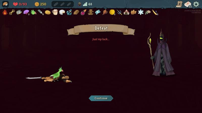 Screenshot Slay The Spire 2: The Ironclad was defeated by the boss of act 3