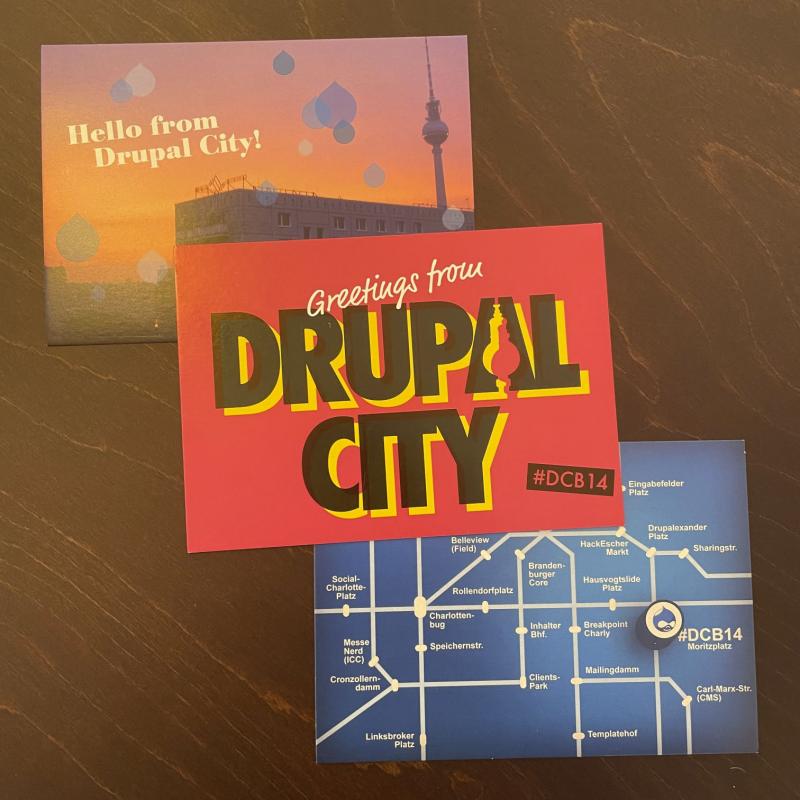 Postkarten vom DrupalCamp Berlin 2014