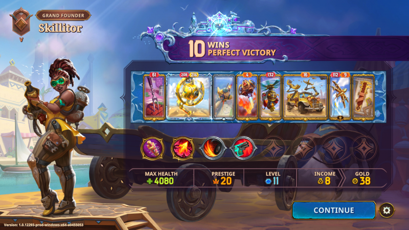 The Bazaar: 10 Wins, Perfect Victory, with Stelle