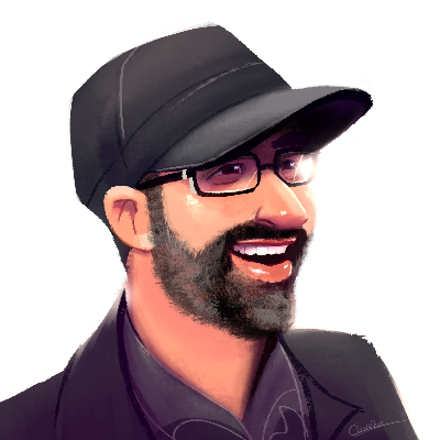 Nicolai Schwarz, cartoonized version of a profile picture